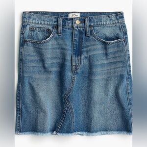 J. Crew Denim Skirt in Birch Wash Petite 24